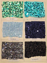 Sequins Taffeta Fabric by the Yard | Glitz Sequins Taffeta Fabric | Raindrop Sequins | 54" Wide | Tablecloths, Runners, Dresses, Apparel |