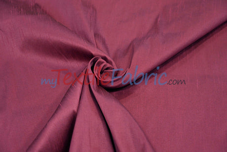 Polyester Silk Fabric | Faux Silk | Polyester Dupioni Fabric | Continuous Yards | 54" Wide | Multiple Colors |