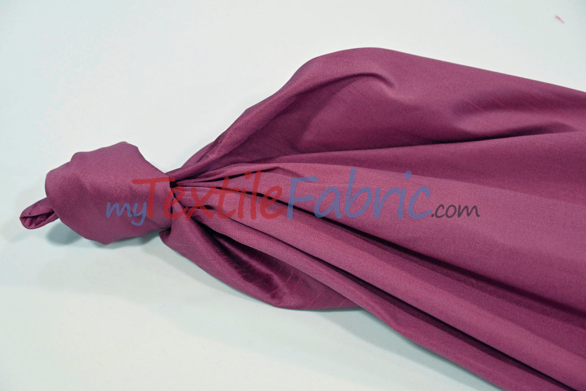 Polyester Silk Fabric | Faux Silk | Polyester Dupioni Fabric | Wholesale Bolt | 54" Wide | Multiple Colors |