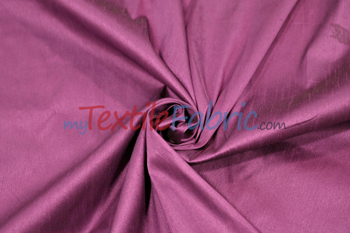 Polyester Silk Fabric - Faux Silk - Polyester Dupioni Fabric - Sample Swatch - 54&#34; Wide - Multiple Colors