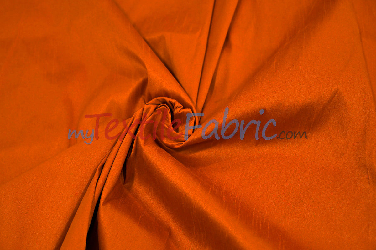 Polyester Silk Fabric - Faux Silk - Polyester Dupioni Fabric - Sample Swatch - 54&#34; Wide - Multiple Colors