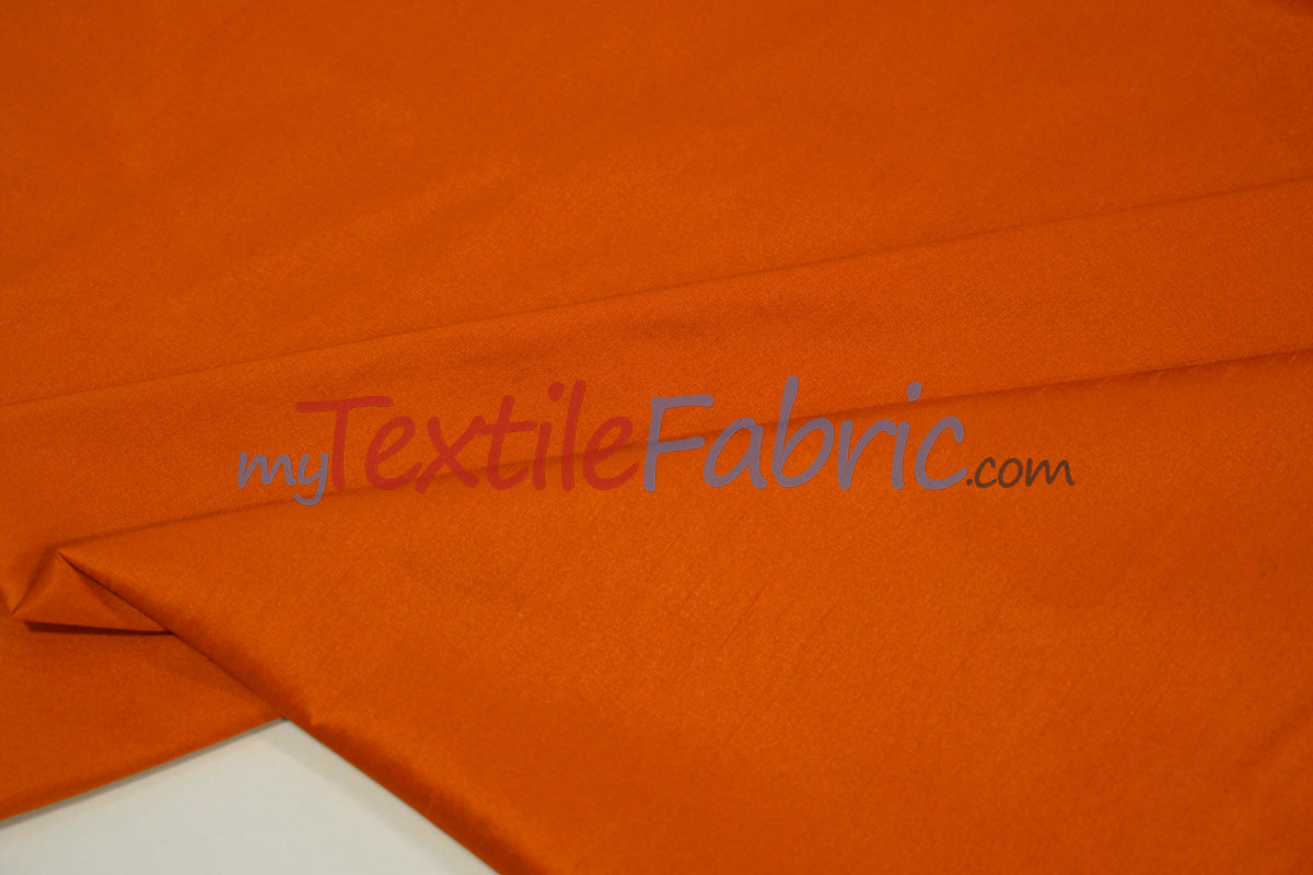 Polyester Silk Fabric - Faux Silk - Polyester Dupioni Fabric - Sample Swatch - 54&#34; Wide - Multiple Colors