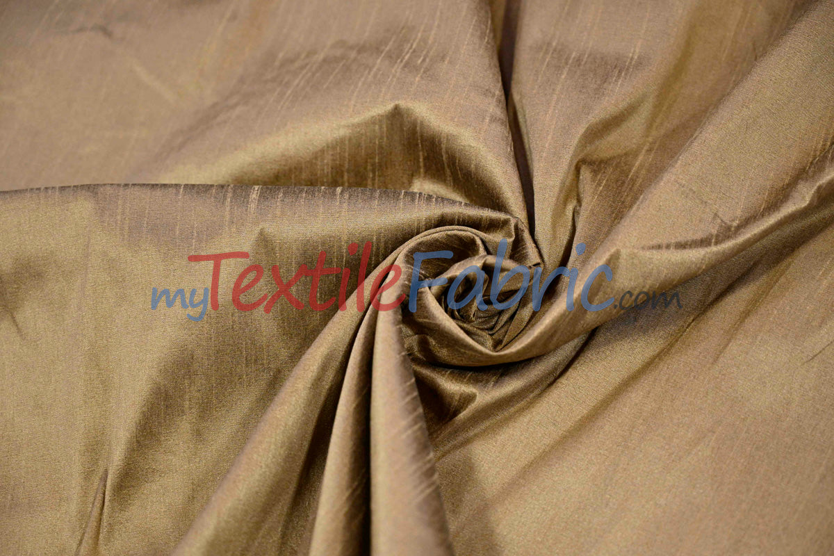 Polyester Silk Fabric | Faux Silk | Polyester Dupioni Fabric | Continuous Yards | 54" Wide | Multiple Colors |