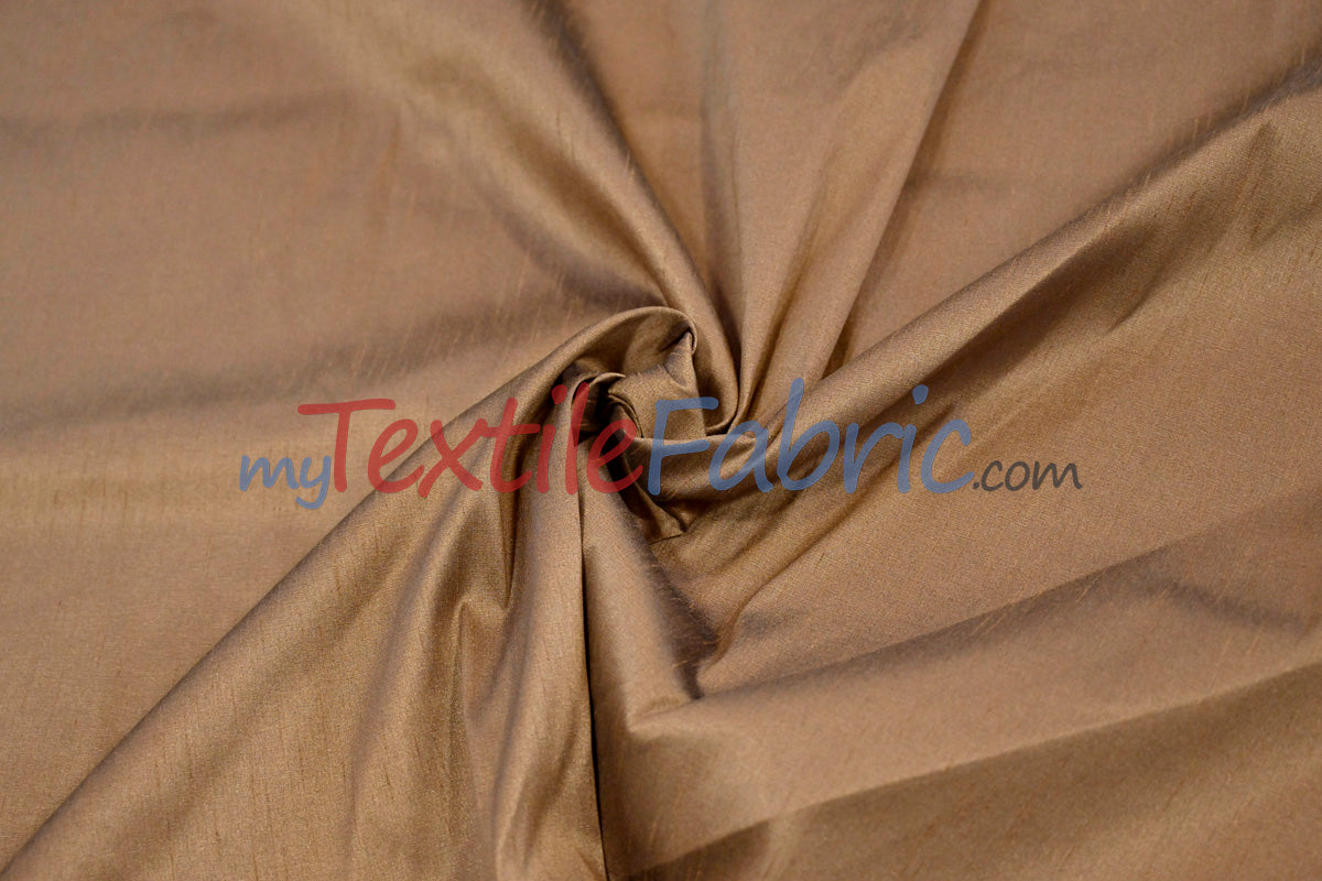 Polyester Silk Fabric - Faux Silk - Polyester Dupioni Fabric - Sample Swatch - 54&#34; Wide - Multiple Colors