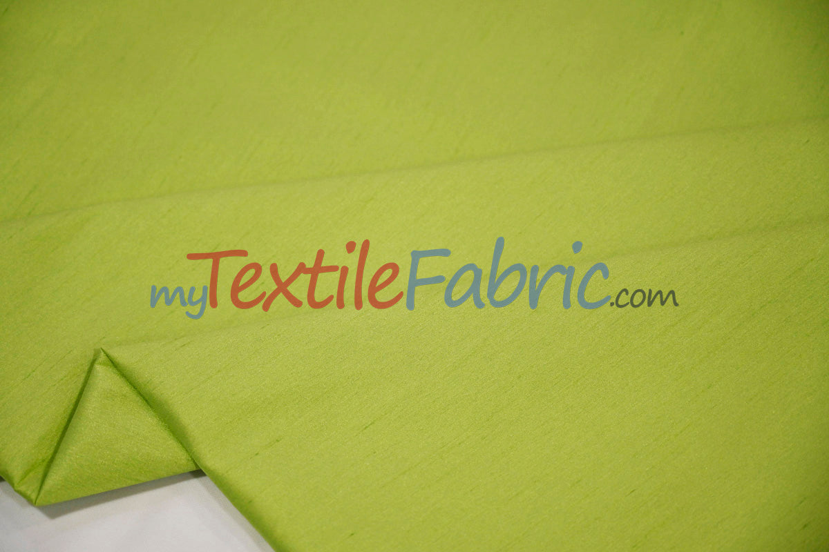 Polyester Silk Fabric | Faux Silk | Polyester Dupioni Fabric | Continuous Yards | 54" Wide | Multiple Colors |