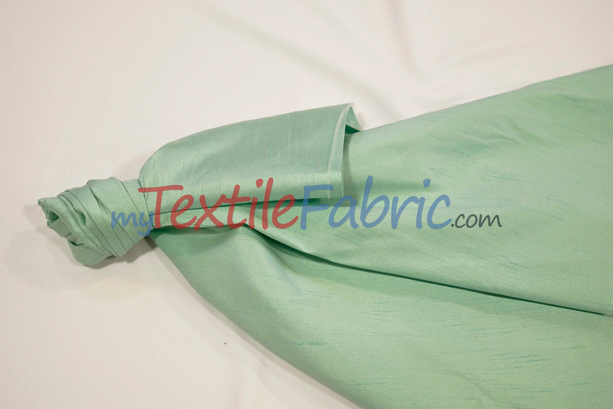 Polyester Silk Fabric | Faux Silk | Polyester Dupioni Fabric | Continuous Yards | 54" Wide | Multiple Colors |