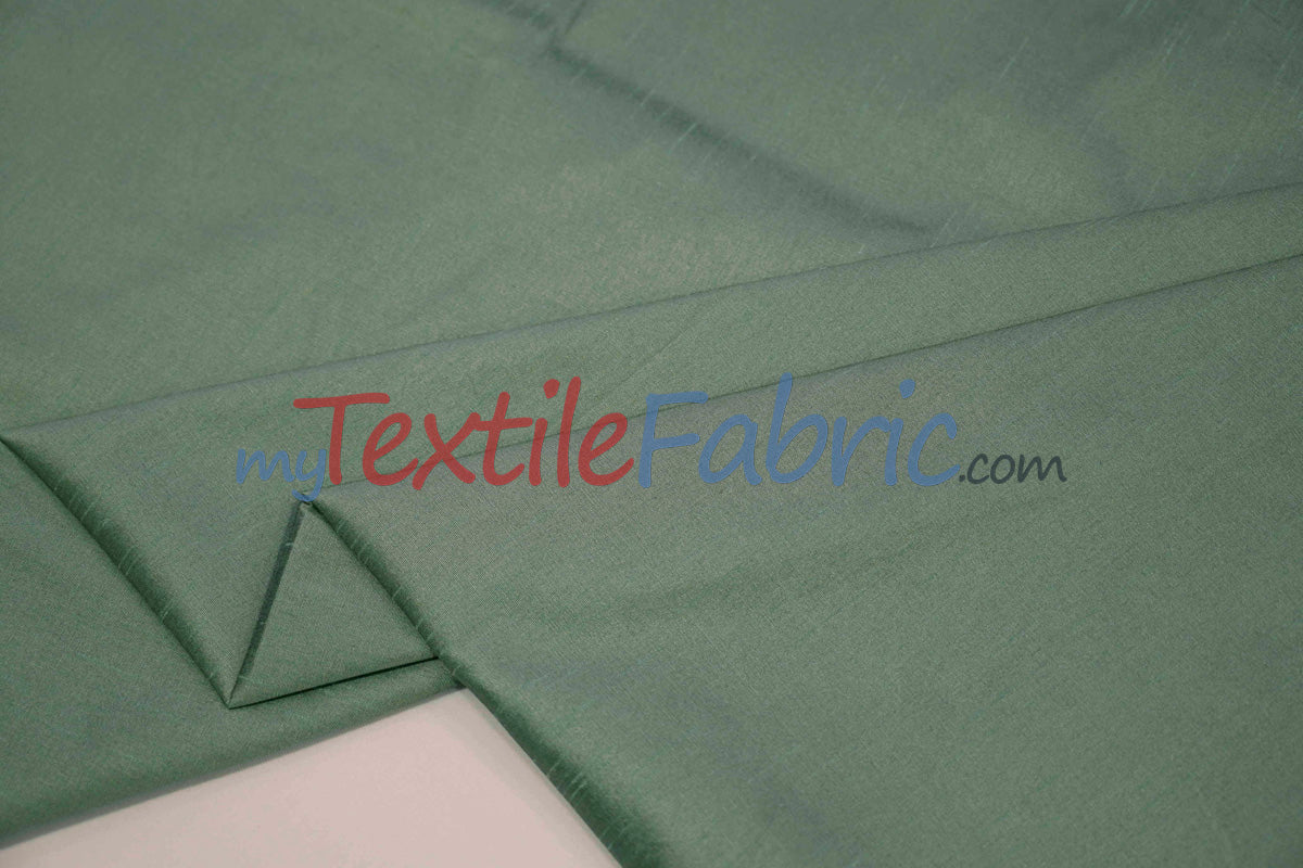 Polyester Silk Fabric - Faux Silk - Polyester Dupioni Fabric - Sample Swatch - 54&#34; Wide - Multiple Colors