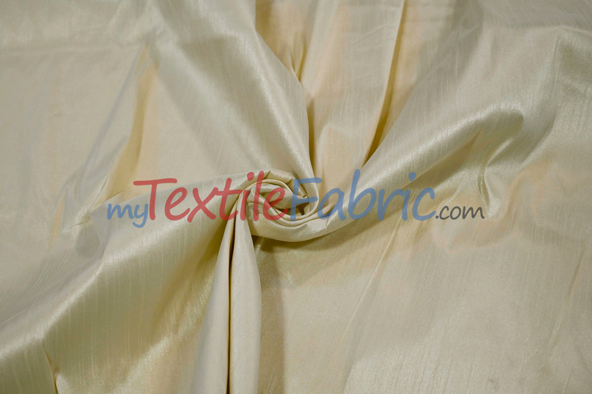 Polyester Silk Fabric | Faux Silk | Polyester Dupioni Fabric | Continuous Yards | 54" Wide | Multiple Colors |