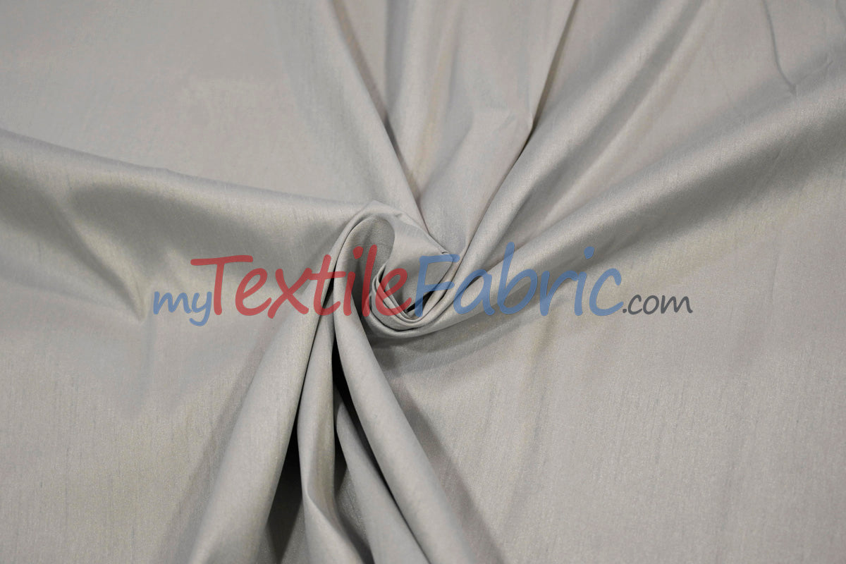 Polyester Silk Fabric | Faux Silk | Polyester Dupioni Fabric | Continuous Yards | 54" Wide | Multiple Colors |