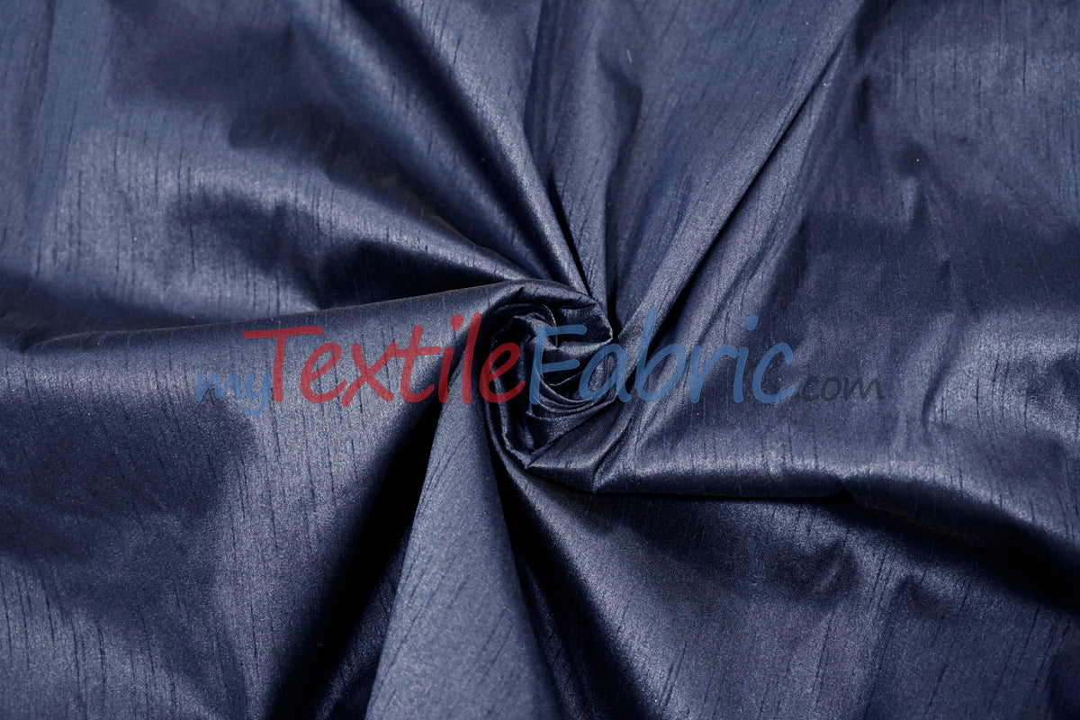 Polyester Silk Fabric - Faux Silk - Polyester Dupioni Fabric - Sample Swatch - 54&#34; Wide - Multiple Colors