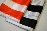 3" Stripe Satin Fabric | Soft Satin Stripe Charmeuse Fabric | 60" Wide | Multiple Colors