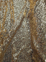 Gatsby Sequins Fabric | 6mm Flat Sewn Sequins on Mesh | 52" Wide | Multiple Colors |