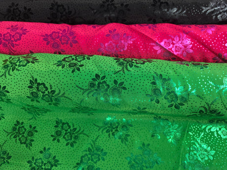 Koshibo Fabric | Koshibo Metallic Foil Print | 60" Wide | Hmong Fabric |