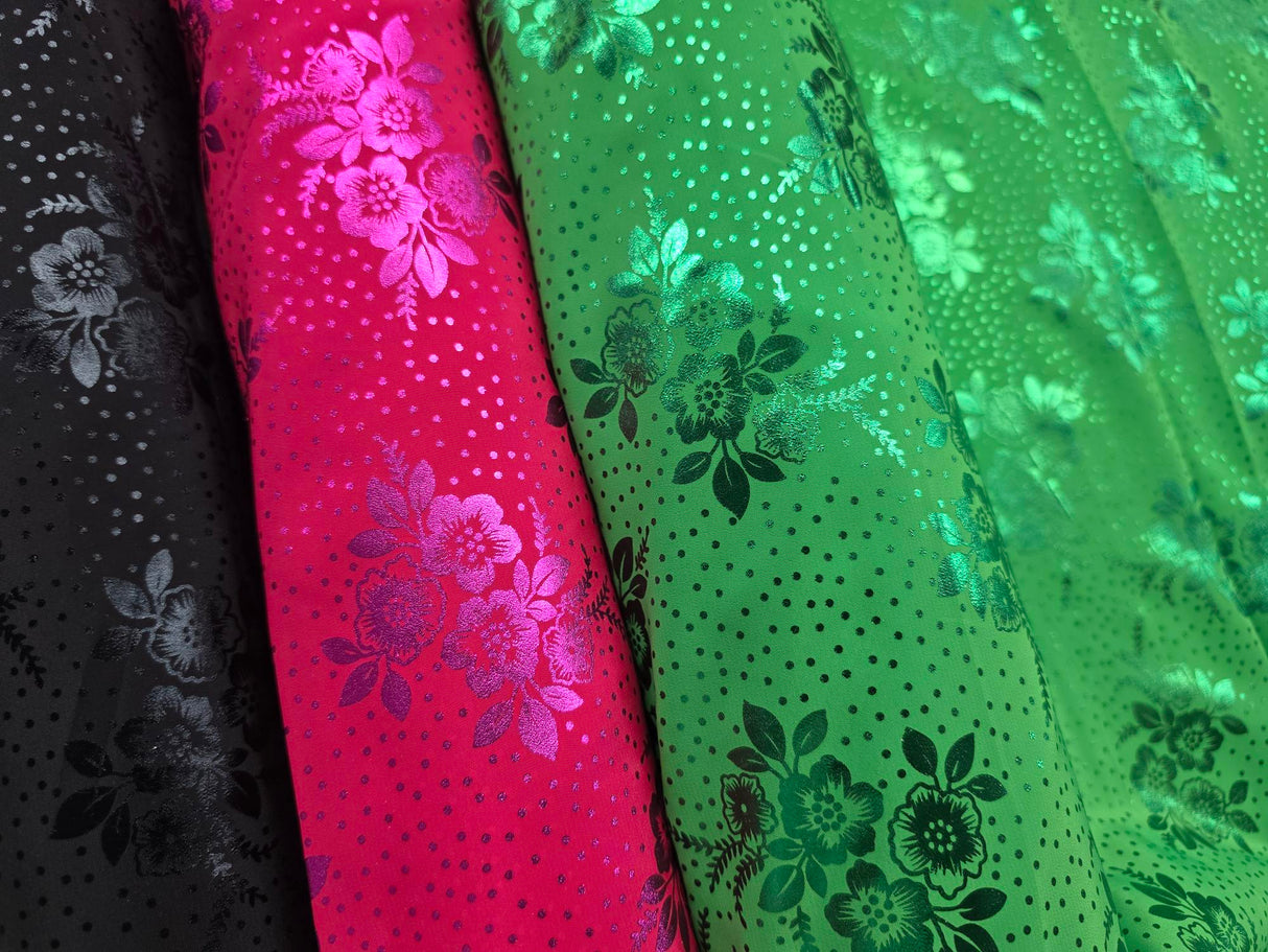 Koshibo Fabric | Koshibo Metallic Foil Print | 60" Wide | Hmong Fabric |