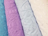 Polyester Cotton Eyelet Embroidery | Double Sided Border | 45" Wide | Medium Eyelet |