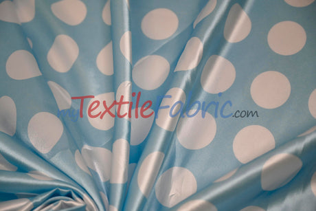 Polka Dot Satin | Soft Satin Polka Dot Charmeuse Fabric | 60" Wide |
