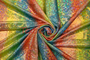 Rainbow Shattered Hologram Spandex |4 Way Stretch Dancewear Fabric | 58/60" Wide | Rainbow Spandex Fabric