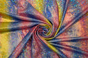 Rainbow Shattered Hologram Spandex |4 Way Stretch Dancewear Fabric | 58/60" Wide | Rainbow Spandex Fabric
