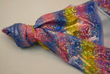 Rainbow Shattered Hologram Spandex |4 Way Stretch Dancewear Fabric | 58/60" Wide | Rainbow Spandex Fabric