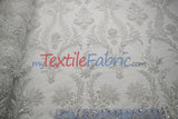 Beaded Lace Design 8489 | French Mesh Embroidery | Wedding White | 54" Wide | Bridal Fabric