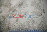 Beaded Lace Design 8489 | French Mesh Embroidery | Wedding White | 54" Wide | Bridal Fabric