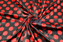 Polka Dot Satin | Soft Satin Polka Dot Charmeuse Fabric | 60" Wide |