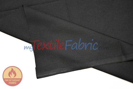 120” Flame Retardant Black Cotton Sheeting | Extra-Wide | Durable & Safe for Backdrops, Curtains & Events
