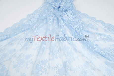 Chantilly Lace Fabric | 52” Wide | Elegant Floral Lace for Bridal & Formalwear
