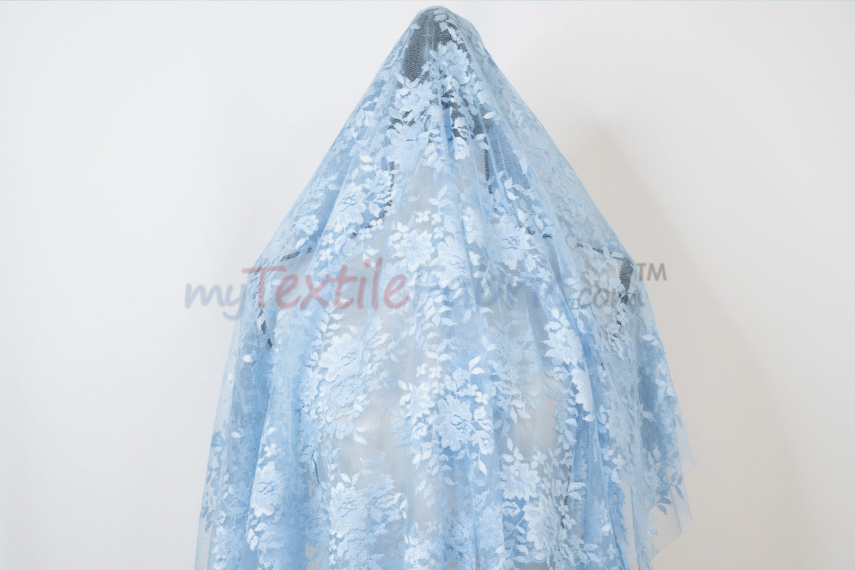 Chantilly Lace Fabric | 52” Wide | Elegant Floral Lace for Bridal & Formalwear