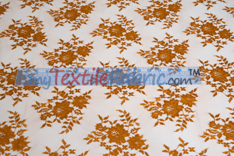 Chantilly Lace Fabric | 52” Wide | Elegant Floral Lace for Bridal & Formalwear