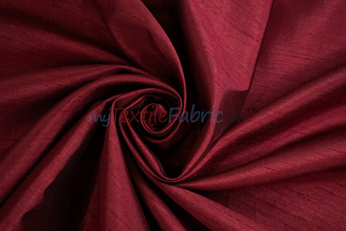 IFR Extra Wide Dupioni Silk | 100% Polyester Faux Dupioni Fabric | 120" Wide | Multiple Colors |