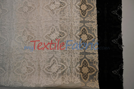 Butterfly Embroidery Cotton Fabric | Intricate Embroidery | 100% Cotton | 52–54" Wide