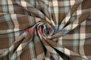 Plaid Flannel Fabric | Brushed Cotton Face | 80% Polyester 20% Cotton | 7 oz | Soft & Cozy Apparel Fabric