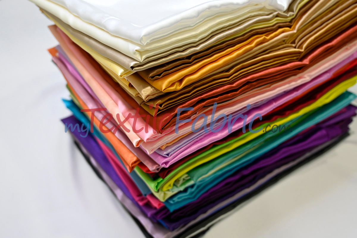 Charmeuse Satin Fabric | Silky Soft Satin | 60" Wide | Continuous Yards | Multiple Colors |