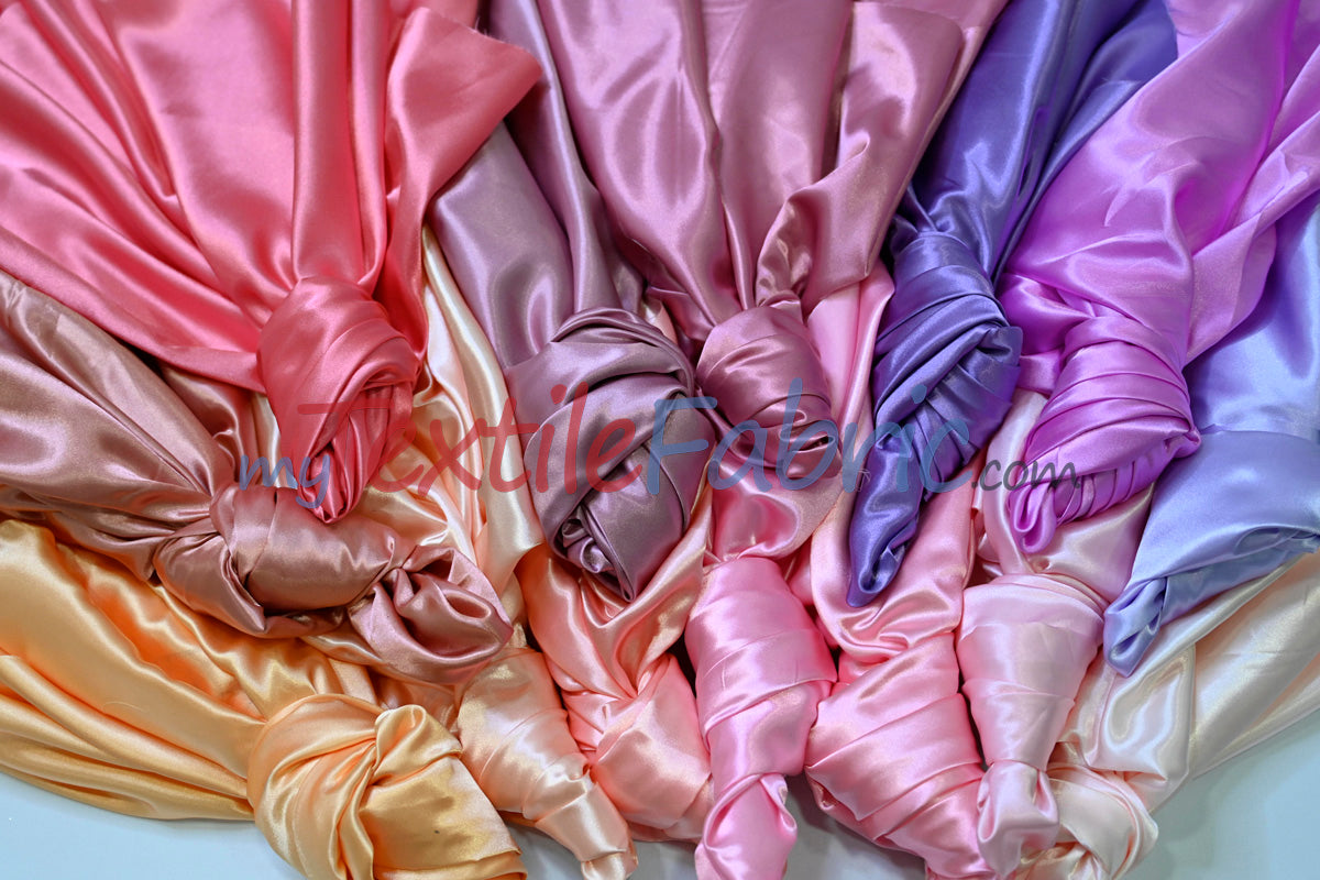 Charmeuse Satin Fabric | Silky Soft Satin | 60" Wide | Wholesale Bolt Only | Multiple Colors |