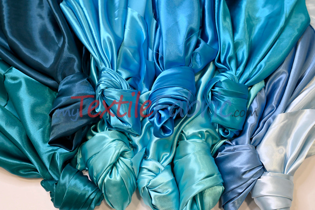 Charmeuse Satin Fabric | Silky Soft Satin | 60" Wide | Continuous Yards | Multiple Colors |