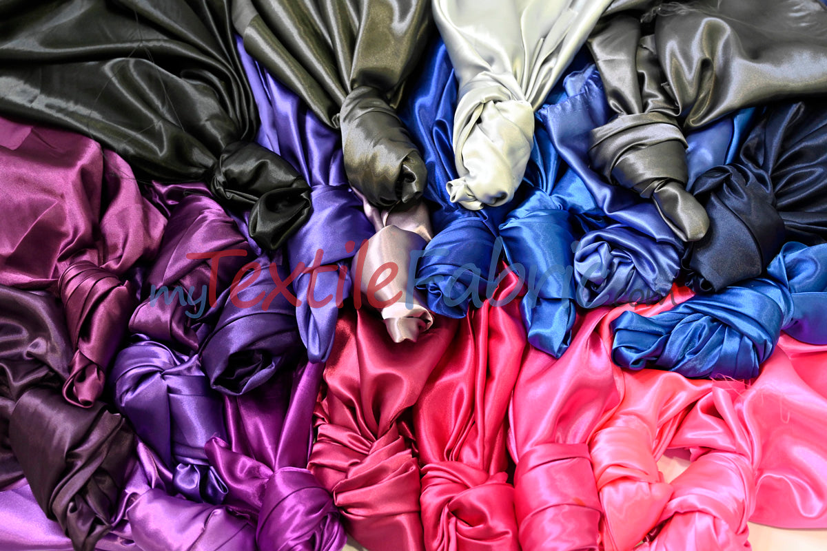 Charmeuse Satin Fabric | Silky Soft Satin | 60" Wide | Wholesale Bolt Only | Multiple Colors |