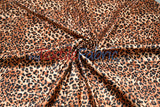 Animal Cheetah Satin Print Fabric | Soft Cheetah Charmeuse Satin | 60" Wide |