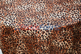 Animal Cheetah Satin Print Fabric | Soft Cheetah Charmeuse Satin | 60" Wide |