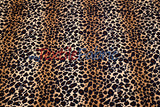 Safari Leopard Stretch Velvet | 4-Way Stretch Polyester Velvet | Digital Print | Durable & Vibrant | Ideal for Costumes & Cosplay