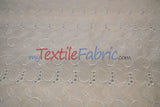 Cotton Eyelet Embroidery Design SIX | Double Scallop Finish | 80% Polyester 20% Cotton | 52” Wide