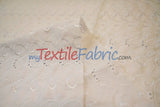 Cotton Eyelet Embroidery Design SIX | Double Scallop Finish | 80% Polyester 20% Cotton | 52” Wide