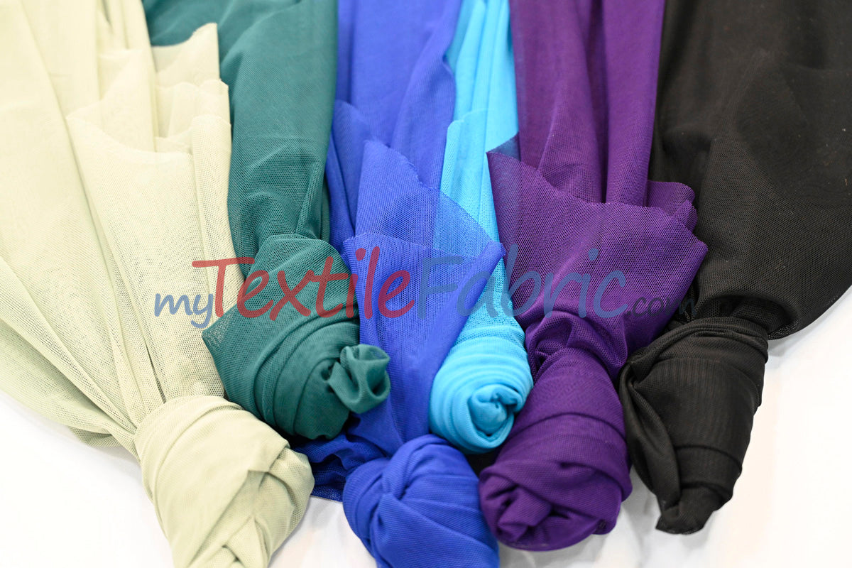 Super Soft Power Mesh Spandex | 20% Spandex | 60" Wide | 4 Way Stretch | Multiple Colors |