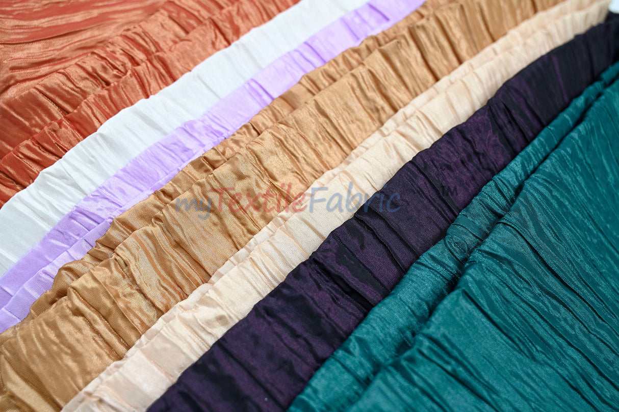 Crease Taffeta Fabric | Crush Taffeta | 52" Wide | Continuous Yards or by Bolt