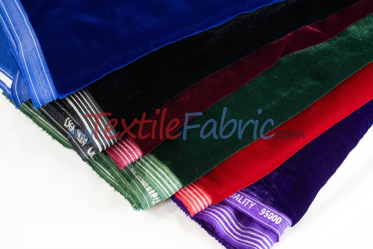 Micro Velvet Fabric by the Yard | Crown Velvet | 45" Wide | Multiple Colors |