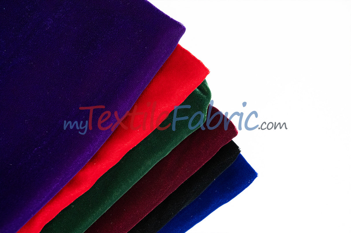 Micro Velvet Fabric by the Yard | Crown Velvet | 45" Wide | Multiple Colors |