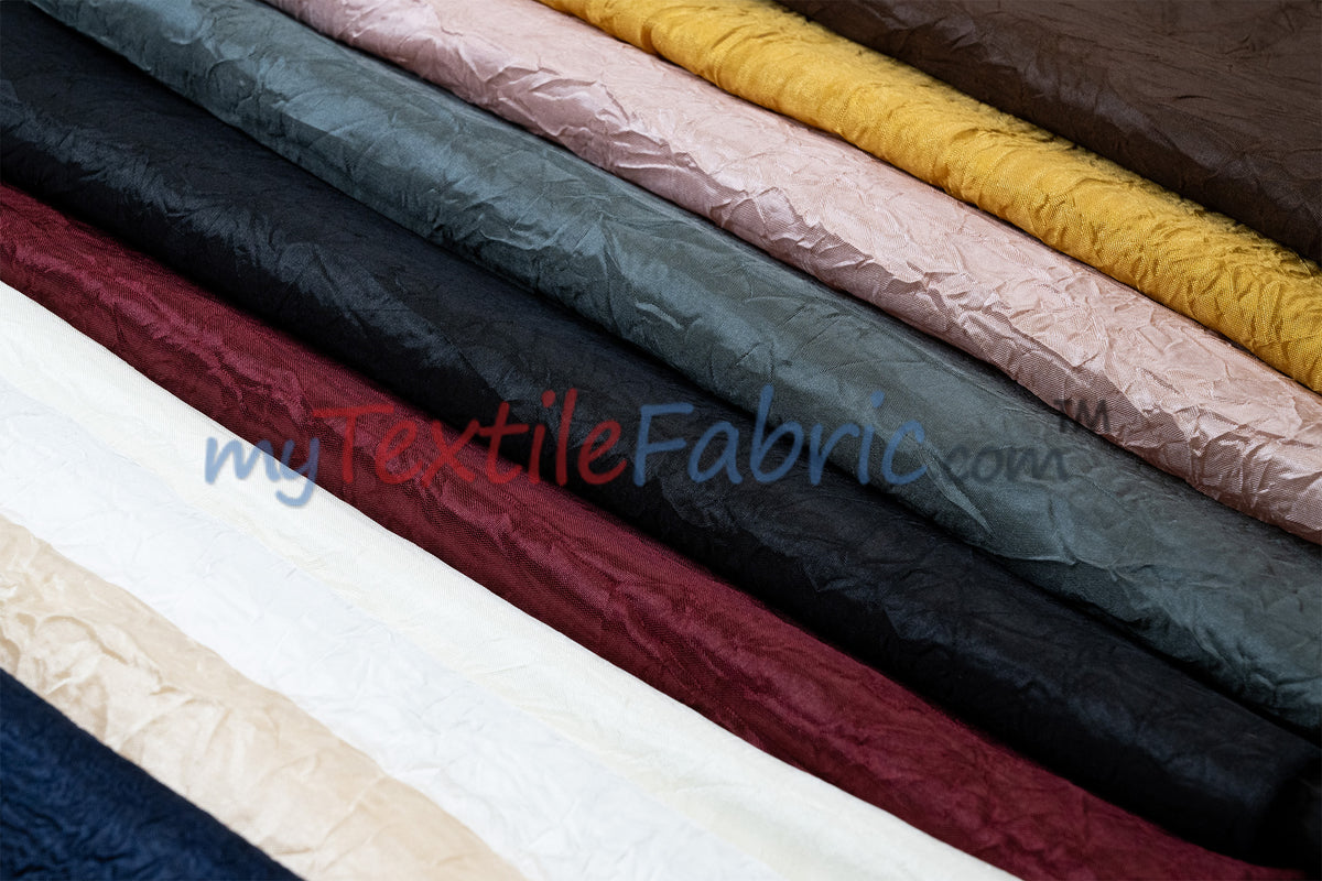 IFR Dull Crush Satin for Drapery | Extra Wide Tergalet Fabric | 108" Wide | Multiple Colors |