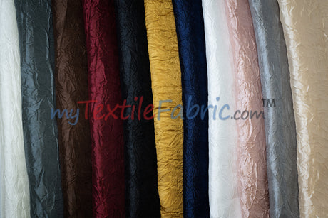 IFR Dull Crush Satin for Drapery | Extra Wide Tergalet Fabric | 108" Wide | Multiple Colors |