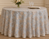 Champagne Luxury Mesh Embroidery Fabric | Embroidered Mesh Bridal Lace | 54" Wide |
