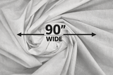 90" Bleached White Cotton Muslin Fabric by the Yard | Wholesale Bolt Available |